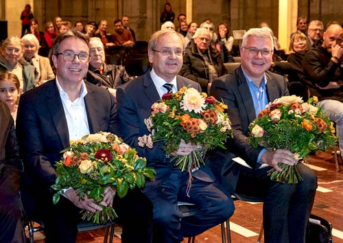 Vorstand des Kommunalen Bildungswerk e. V. -  Frank Henning, Dr. Andreas Urbich, Dr. Norbert Ahrend